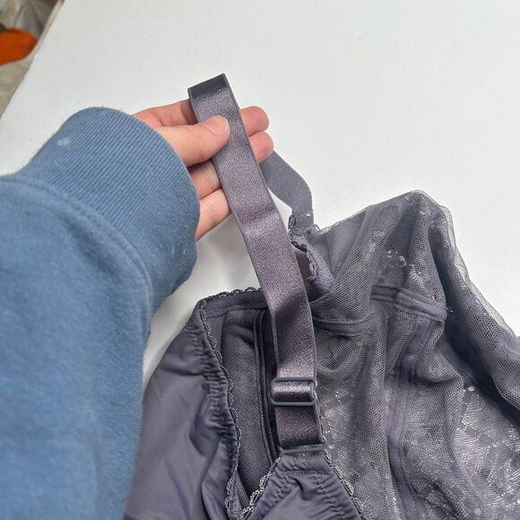 New Glamorise Grey Full Coverage Bra 46C - Picture 6 of 7